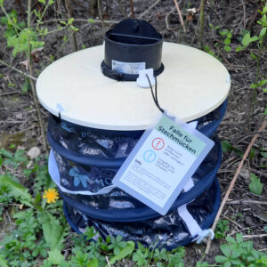 Eine BG-Sentinel Falle im Einsatz.