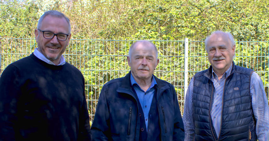 Das Präsidium der KABS: links: Vizepräsident Marcus Schaile, Mitte: Präsident Hartwig Rihm, rechts: Vizepräsident Klaus Horst