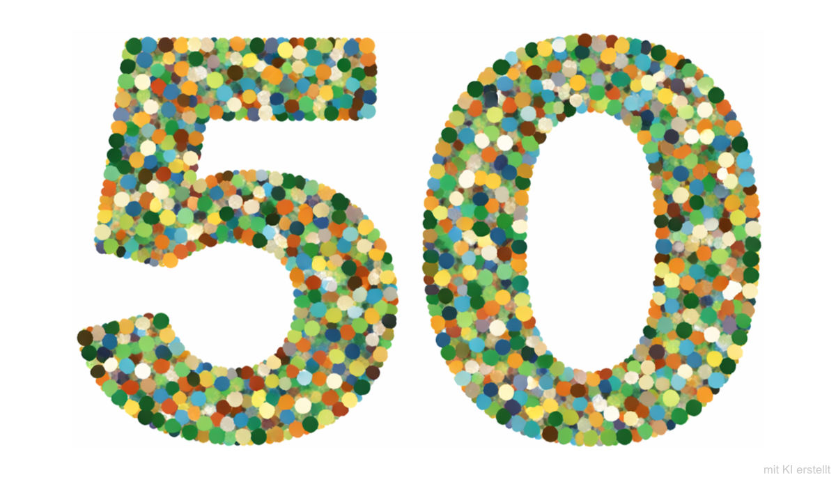 50 Jahre aus Konfetti.